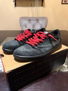 Travis Scott x Air Jordan 1 Retro Low OG SP 'Black Phantom'